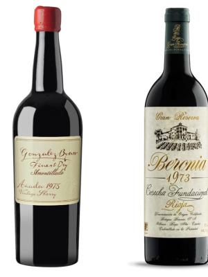 Amontillado de Añada 1975 Beronia Gran Reserva 1973 Cosecha Fundacional Premios Bacchus