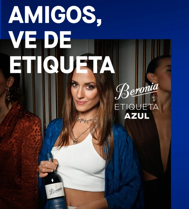 Etiqueta azul de Beronia