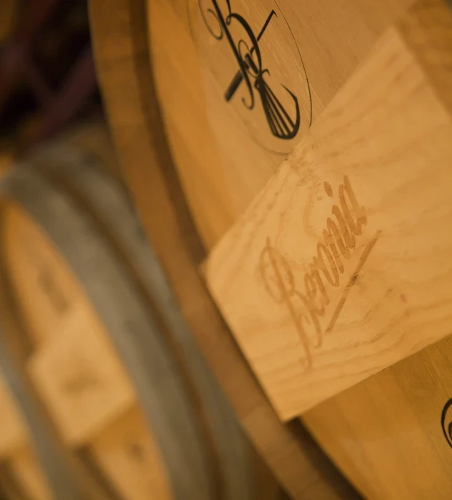 Detalle barrica de Bodegas Beronia