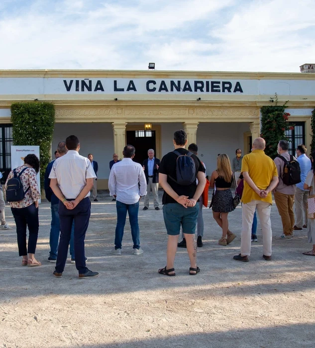 Bienvenida al Sherrymaster by Tío Pepe ofrecida por Pedro Rebuelta, vicepresidente de González Byass